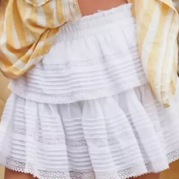 Aerie whiteRock n ruffle skirt - Picture 1 of 2
